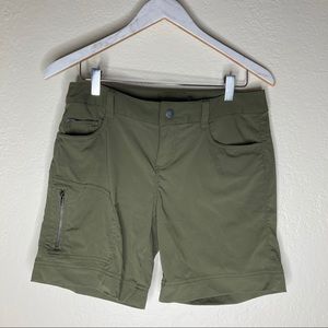 Prana olive green shorts